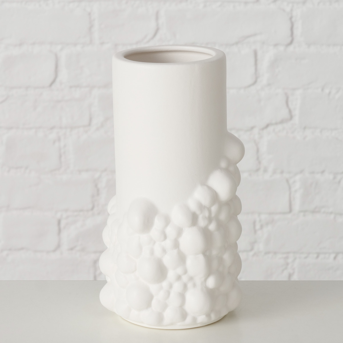 Vaso Bule in gres bianco