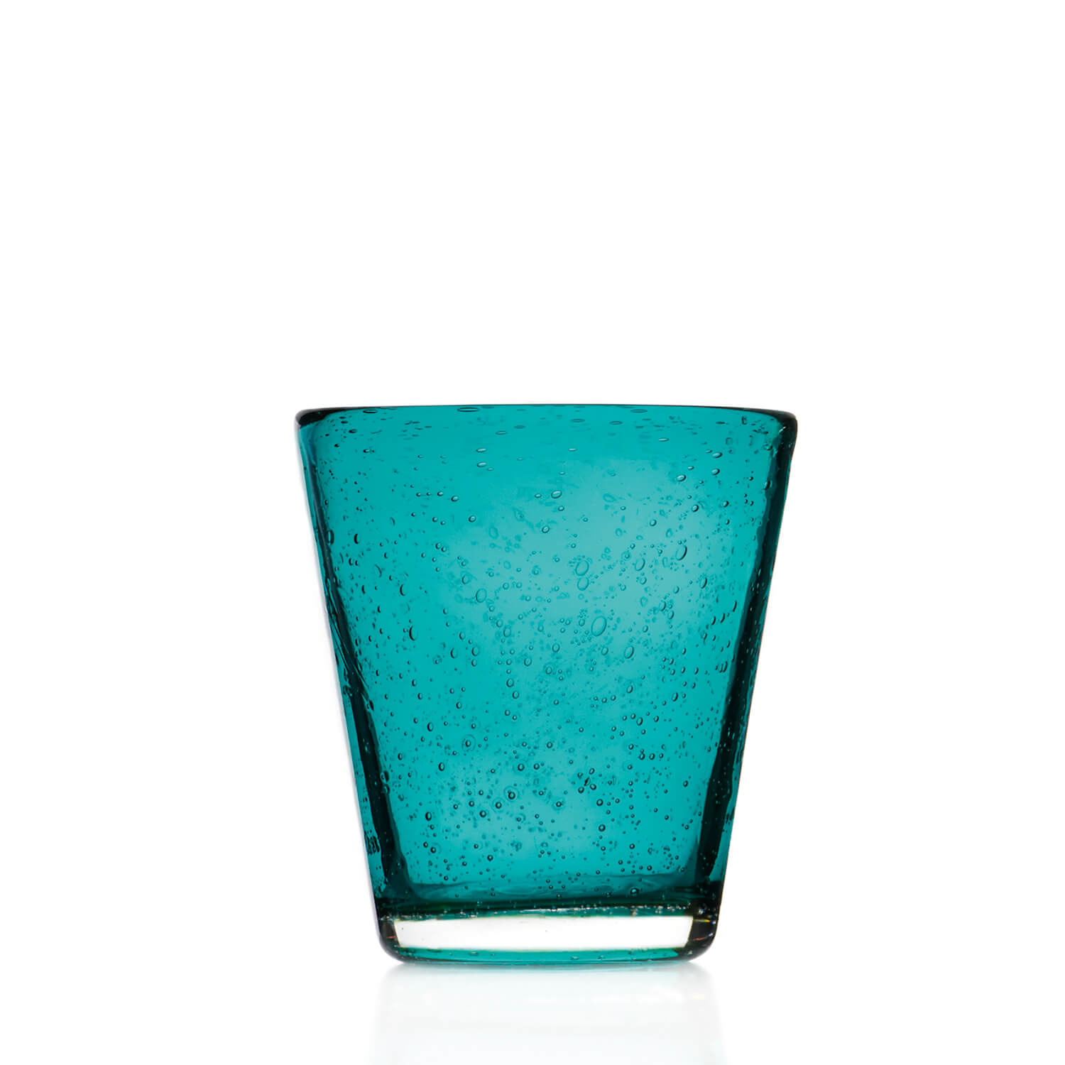 Bicchiere da whisky BURANO turchese conico
