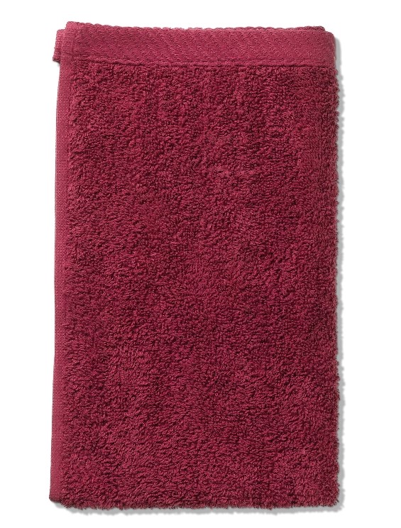 Gästetuch Ladessa himbeerrot 100% Baumwolle