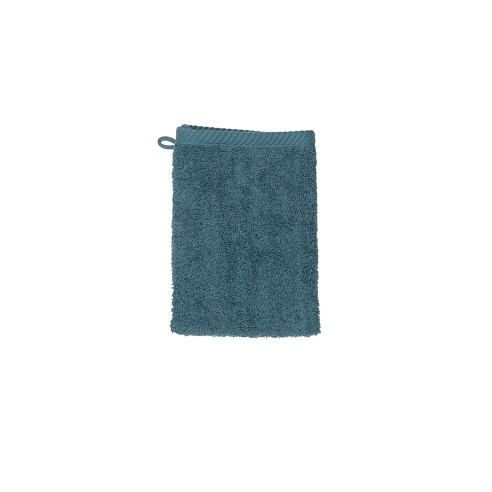 Waschhandschuh Ladessa petrol 100% Baumwolle