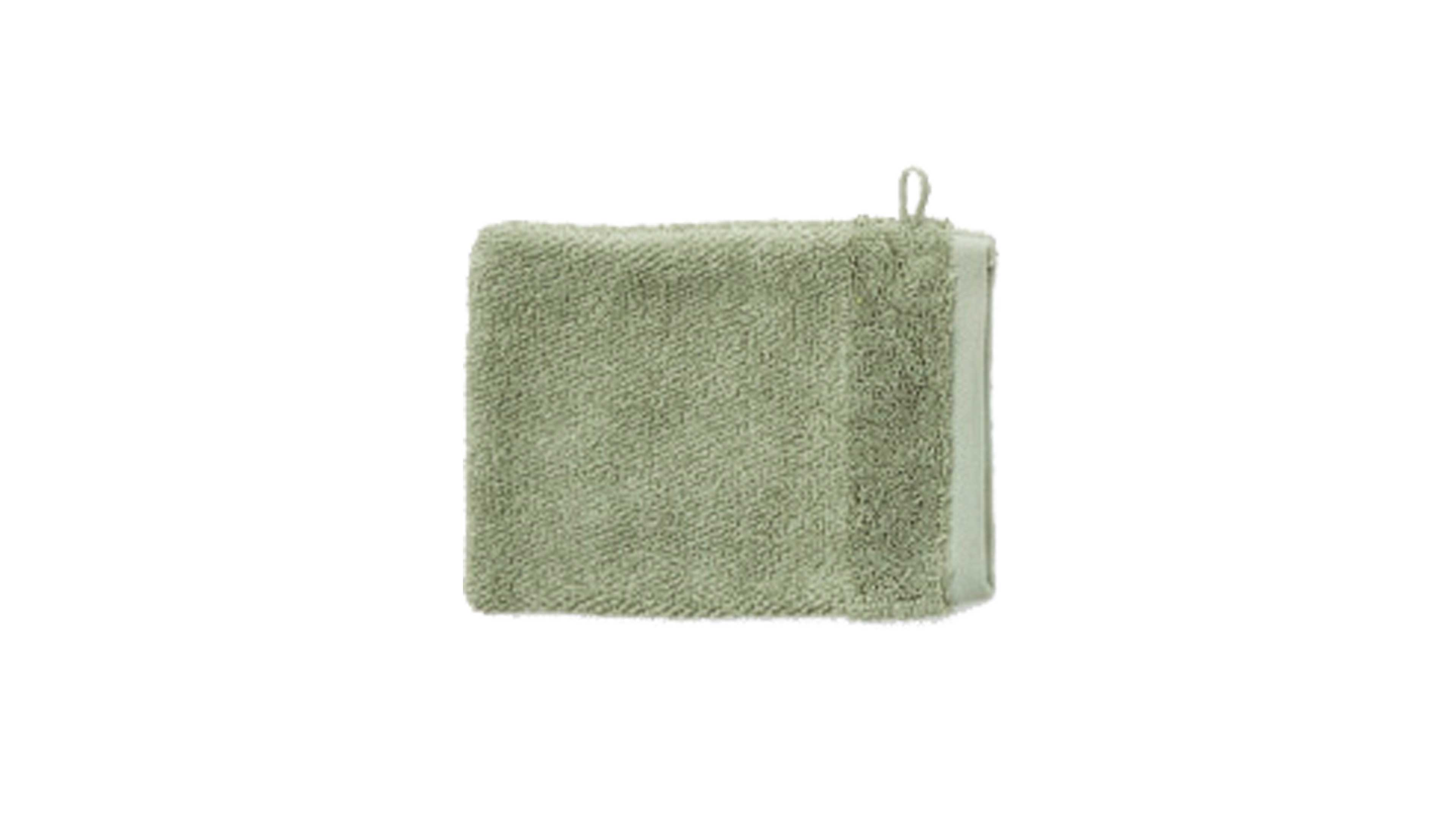 Waschhandschuh Interliving 9108 Iceberg Green Baumwollgewebe