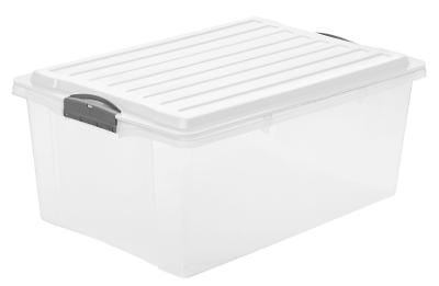 Stapelbox Compact weiß transparent Kunststoff