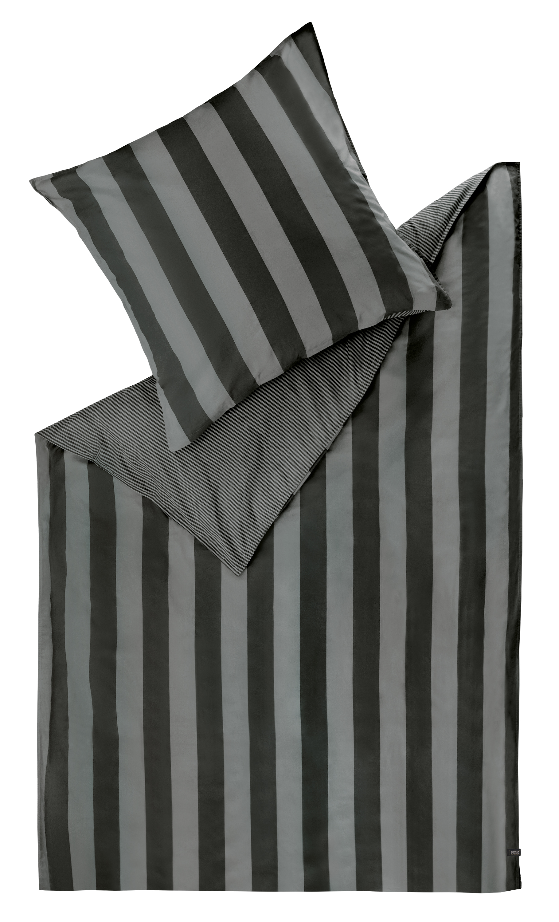 Bettwäsche Panel-B anthrazit Textil