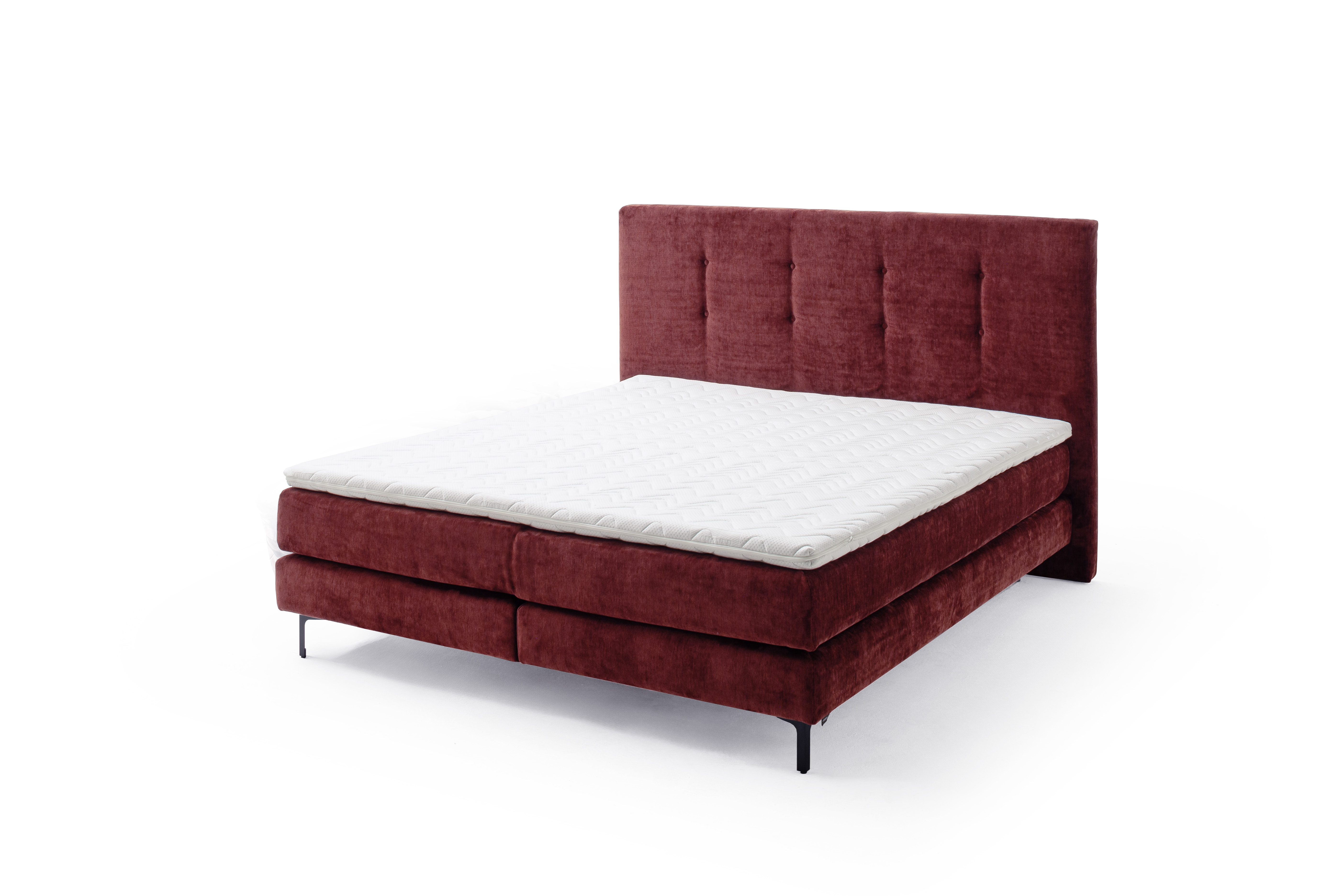 Letto a molle Vita tessuto rosso