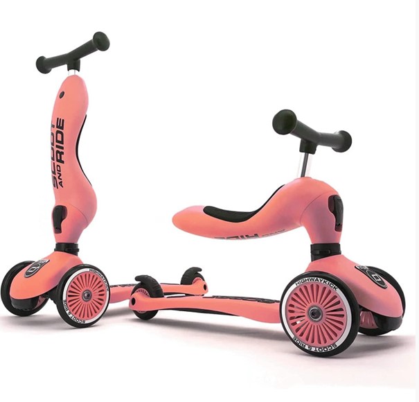 Scoot and Ride Highwaykick 1 Cabrio Scooter rot