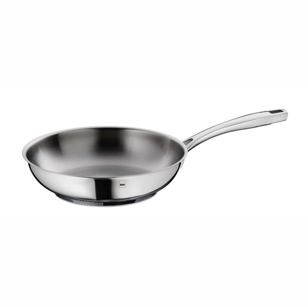 Padella Flavoria argento lucido in acciaio inox 18|10