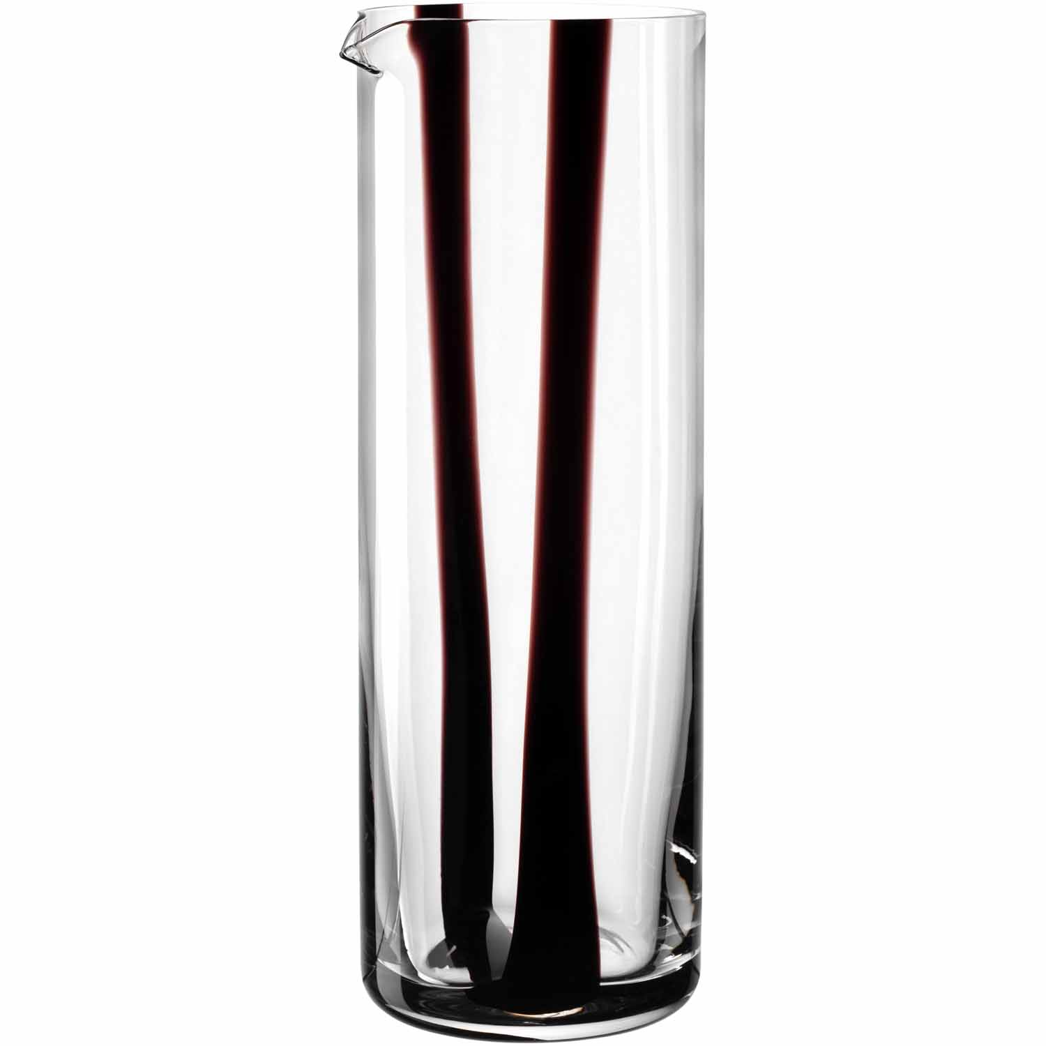 Krug Banda Nera schwarz transparent Kalk-Natron-Glas,