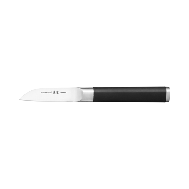 Schälmesser Sensei schwarz Metall