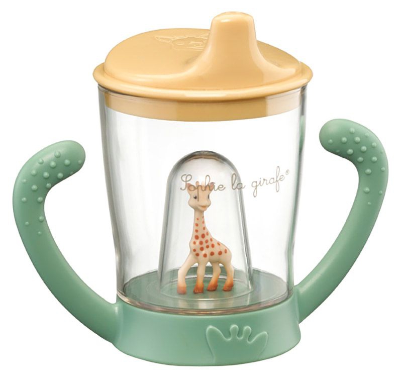 Trinklerntasse Sophie la girafe grün sand Kunststoff