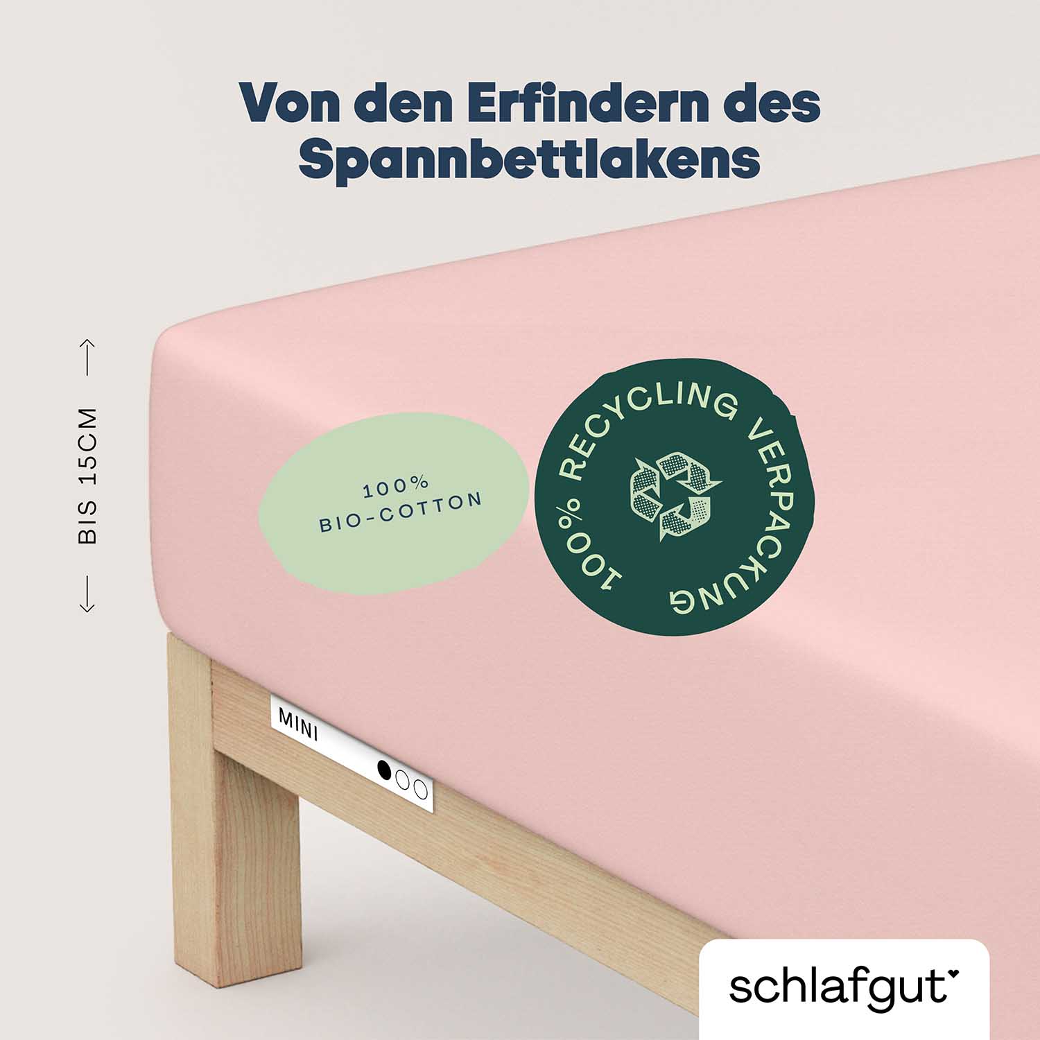 Spannbettlaken Casual  rosa/lila Jersey