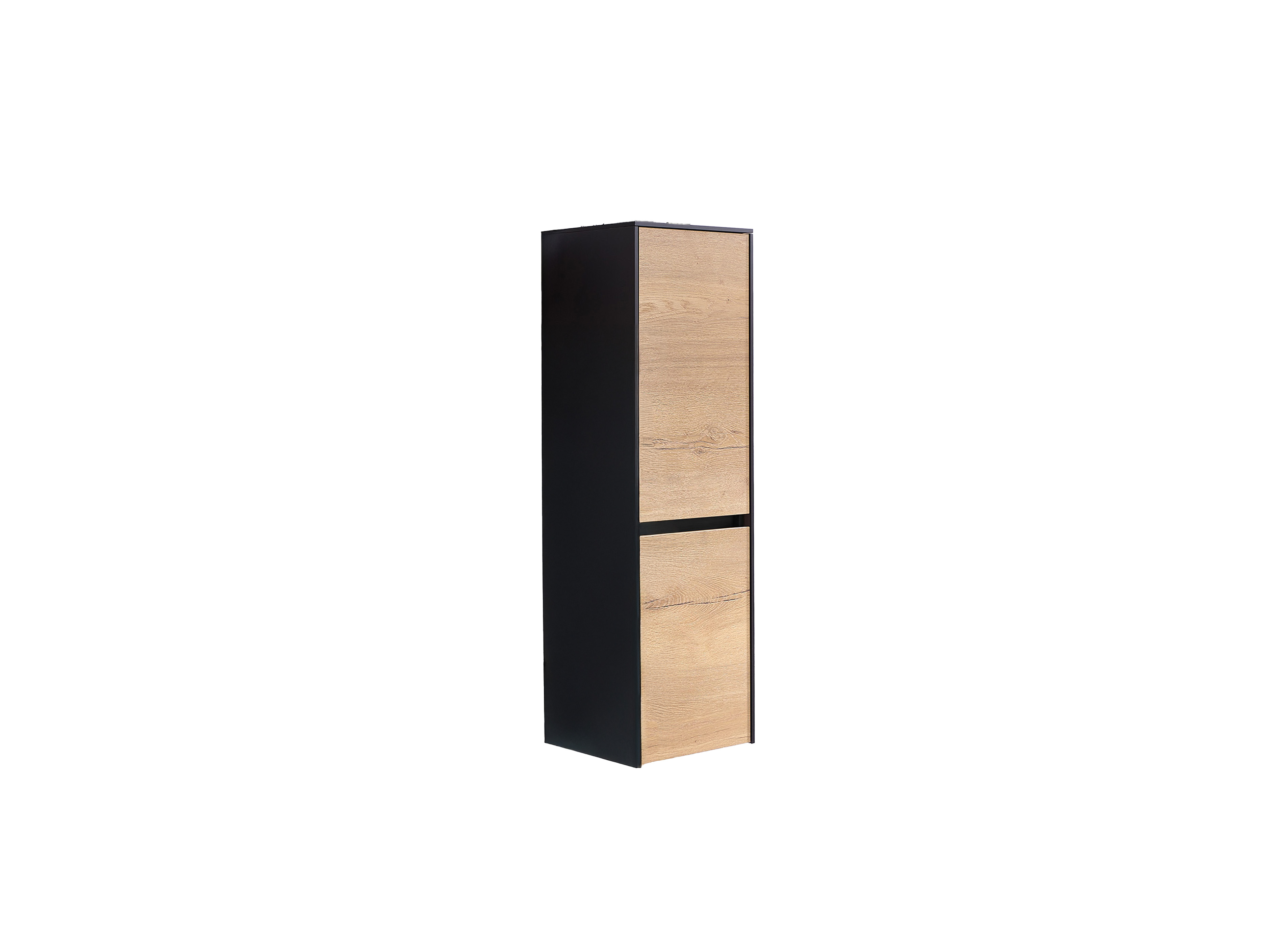 Midischrank Solitär 6010 schwarz braun Holz