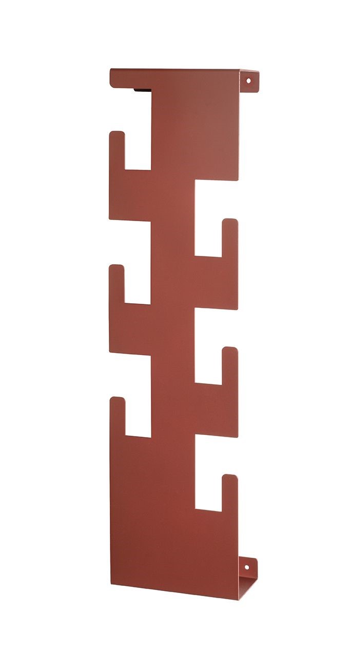 Wandgarderobe Lunis rot Stahl