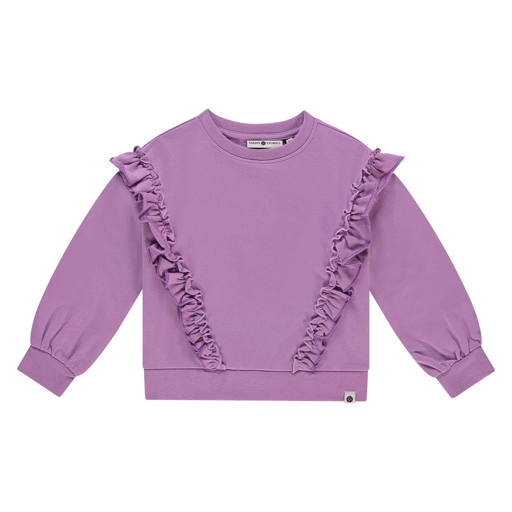 Camicia a maniche lunghe Girls Stains and Stories rosso cotone elastan