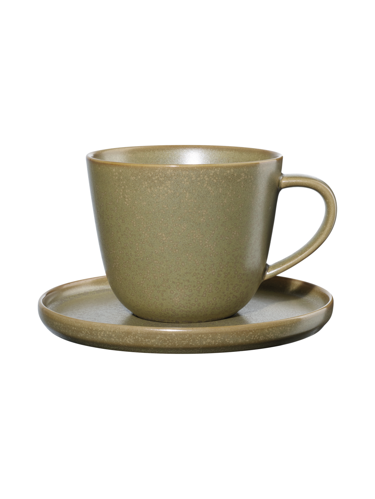 Kaffeetasse mit Unterer Coppa gelb Porzellan