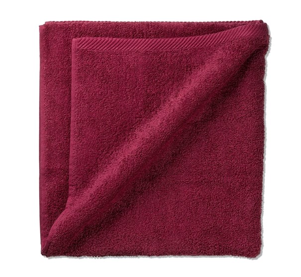 Asciugamano da doccia Ladessa rosso lampone 100% cotone