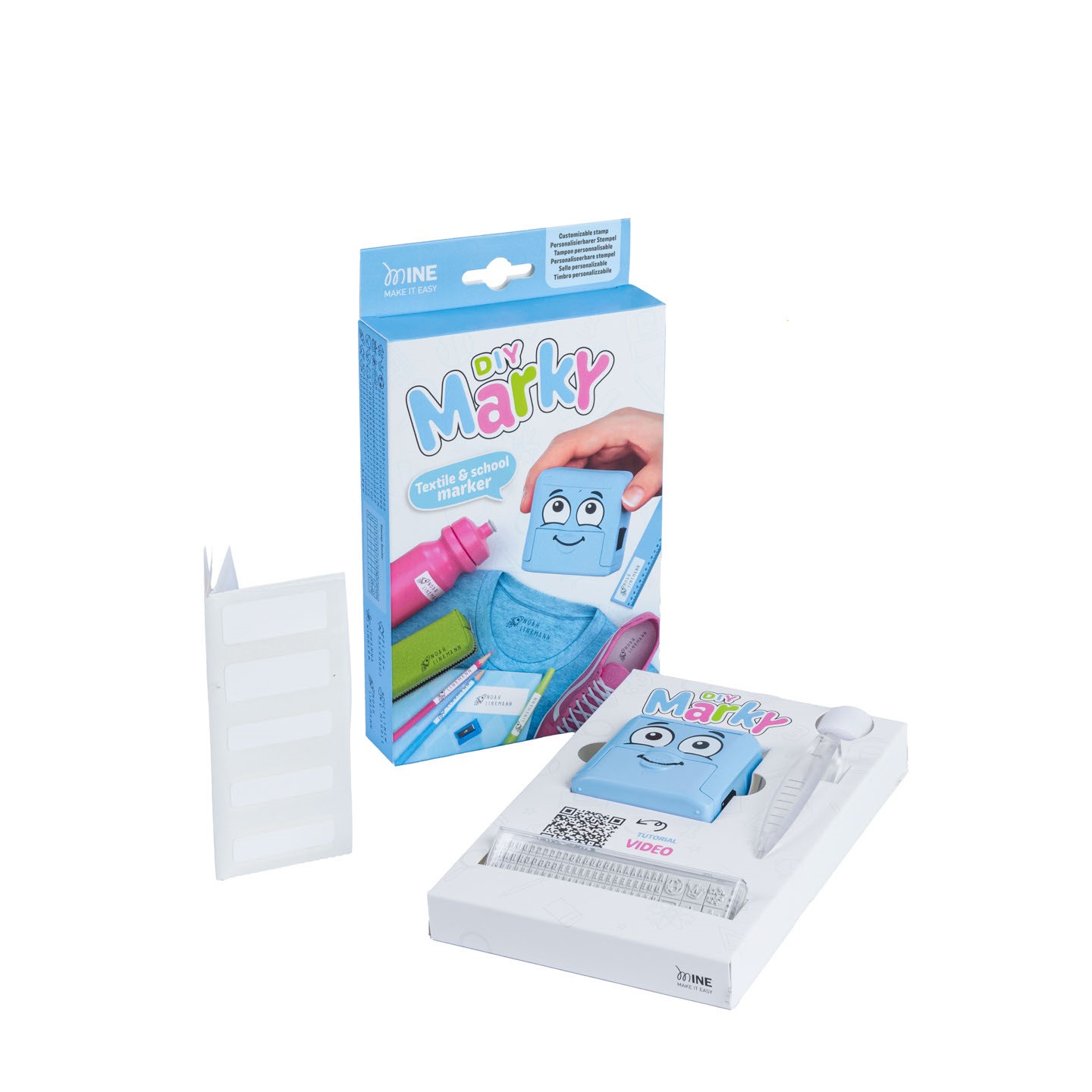 Set di marcatura Colop Marky in plastica blu