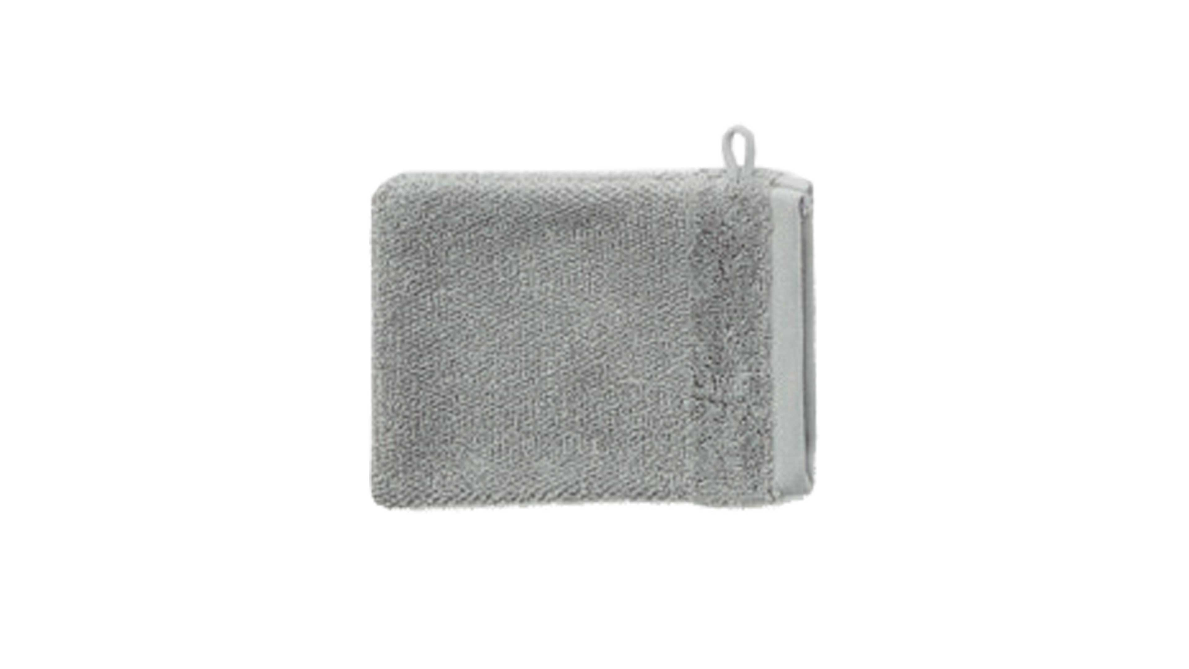 Waschhandschuh Interliving 9108 Silver Baumwollgewebe