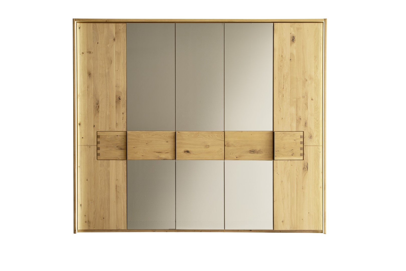 Armadio ad ante battenti Kufstein rovere marrone