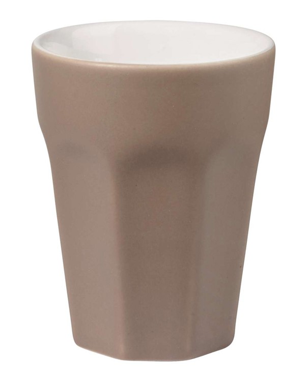 Becher Cappuccino Grande braun Steingut