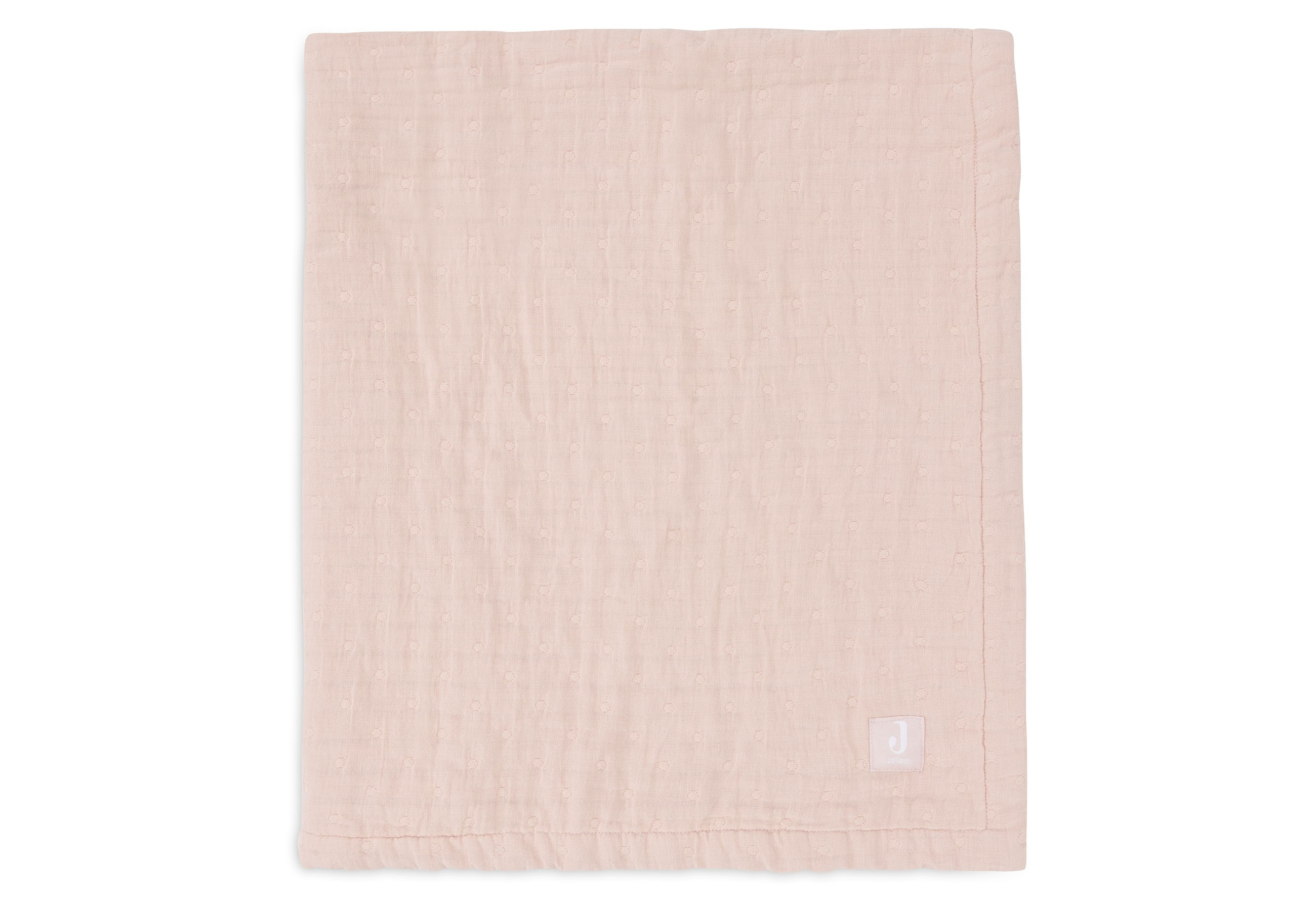Decke Jacquard rosa Baumwolle