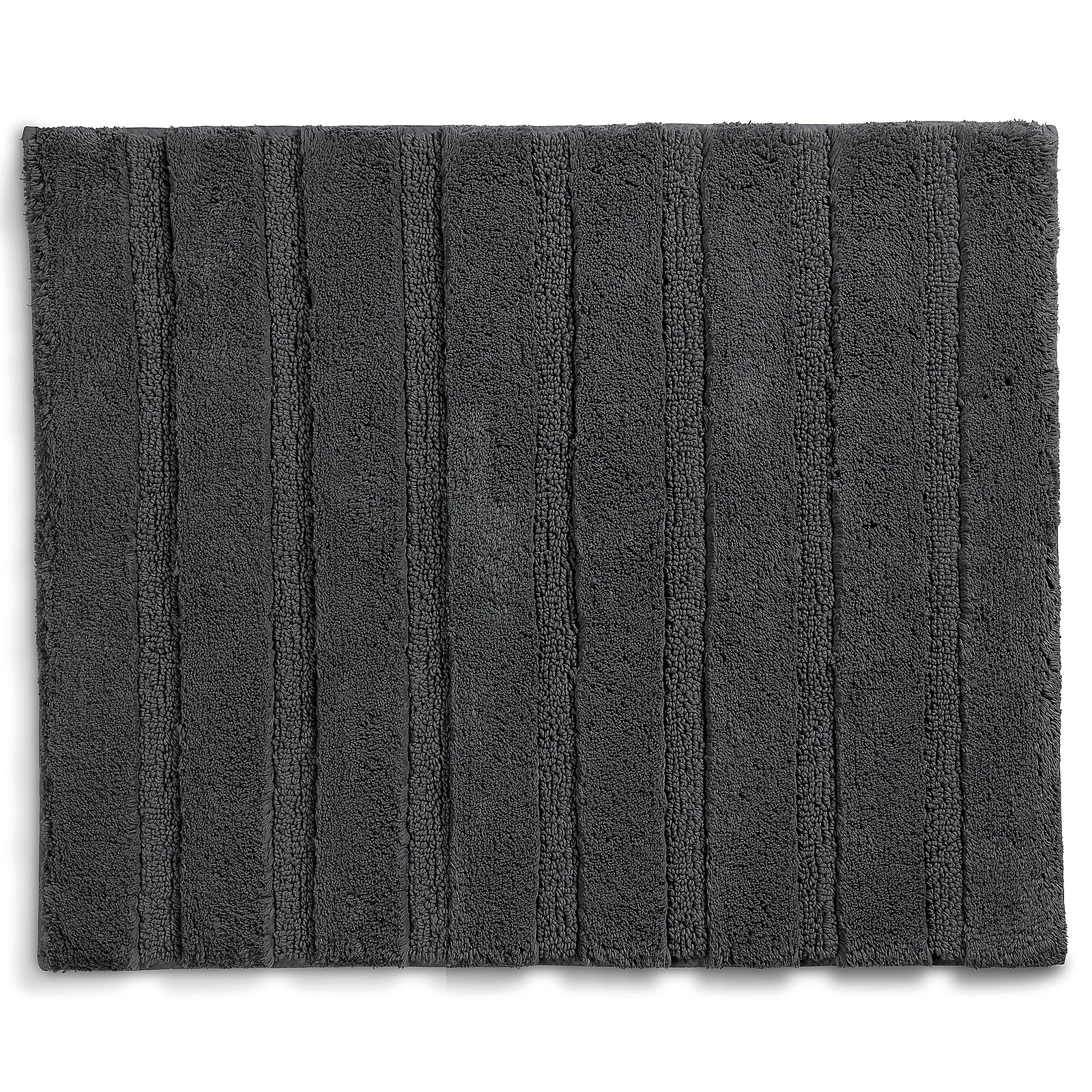 Badematte Megan granitgrau 100% Baumwolle