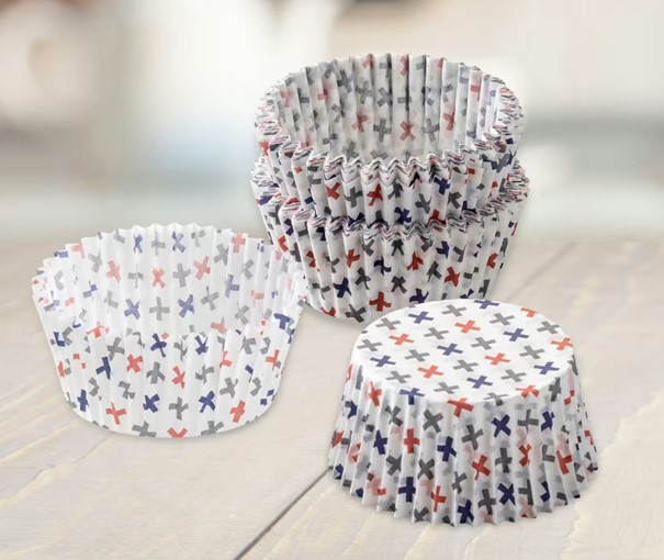 Pirottini di carta colorati 50 pezzi bianco/blu/rosso