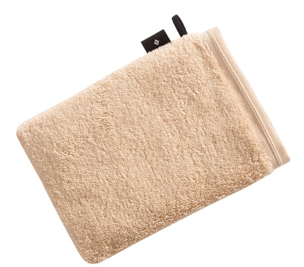 Guanto di lavaggio Vegan Life in spugna beige