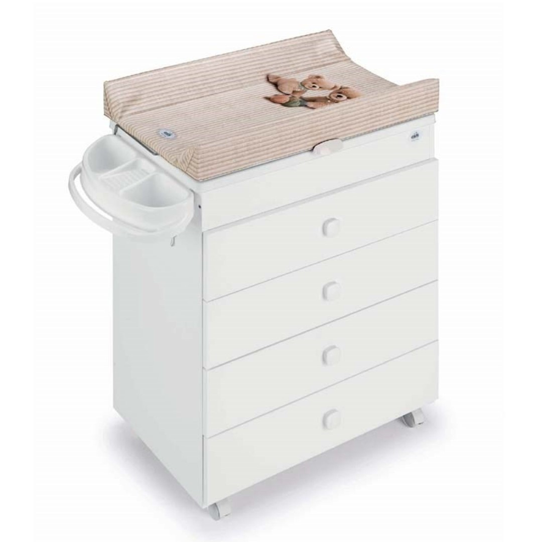 Wickelkommode Asia weiß Holz