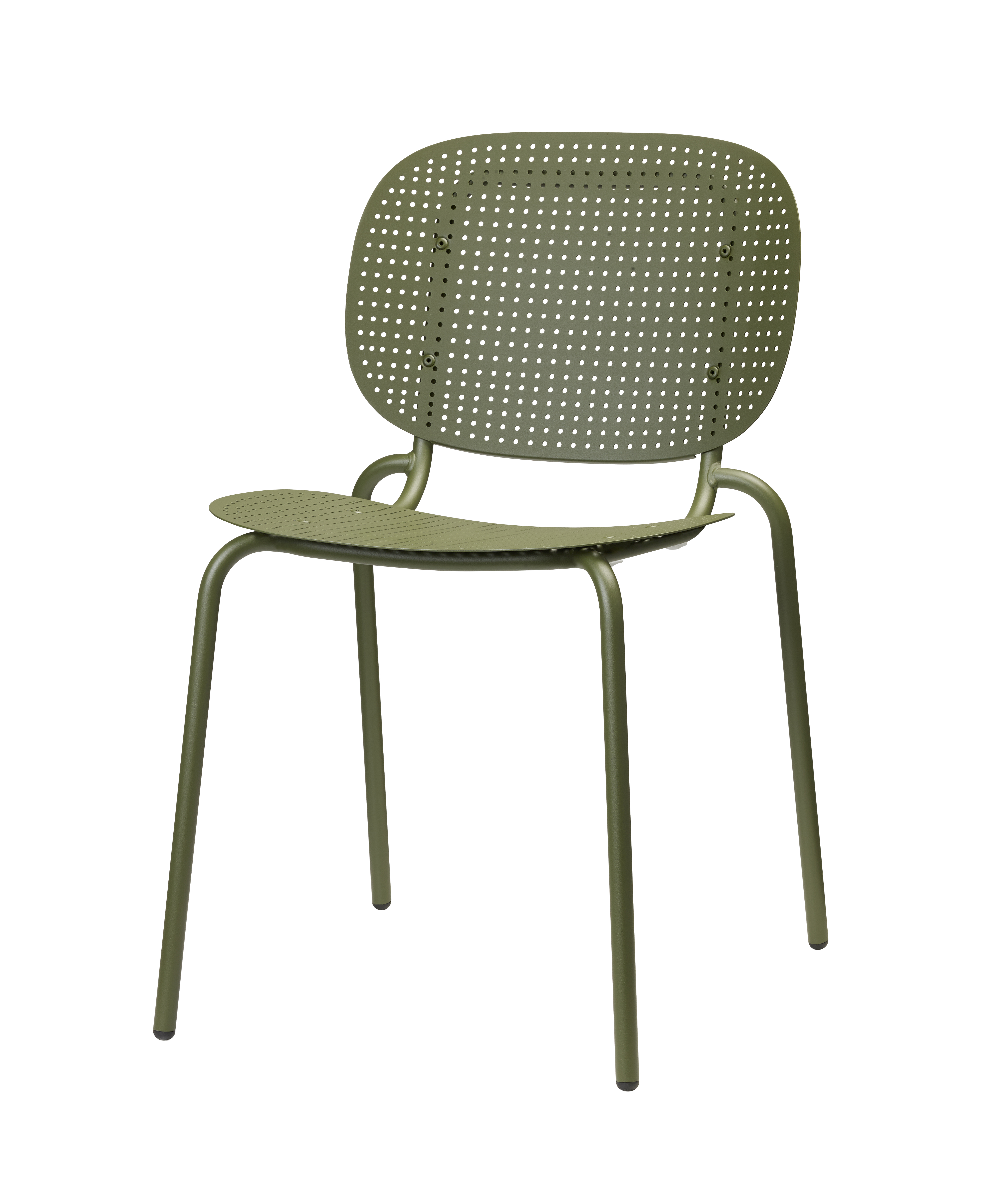Outdoor Sedia Si-Si Dots acciaio verde