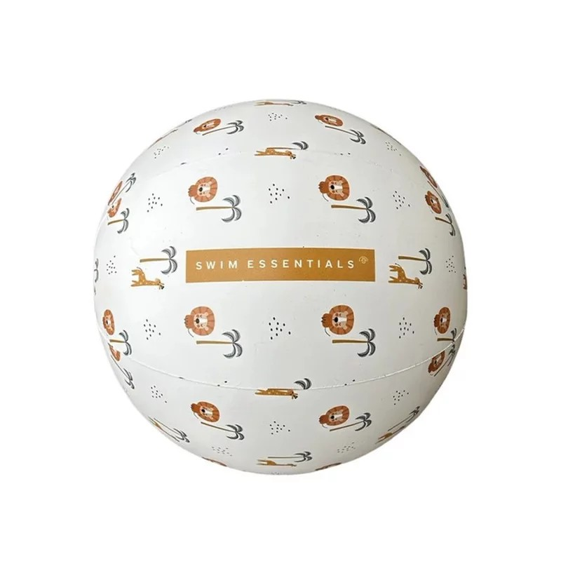 Strandball Jungle weiß PVC