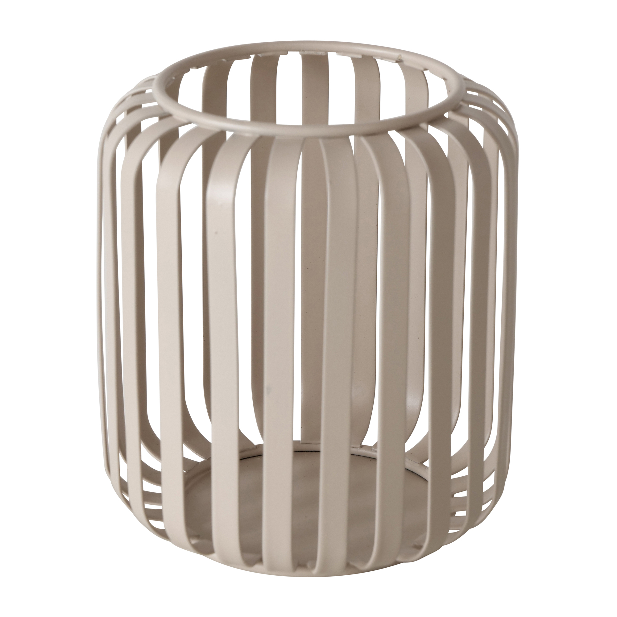 Windlicht Viki beige Eisen