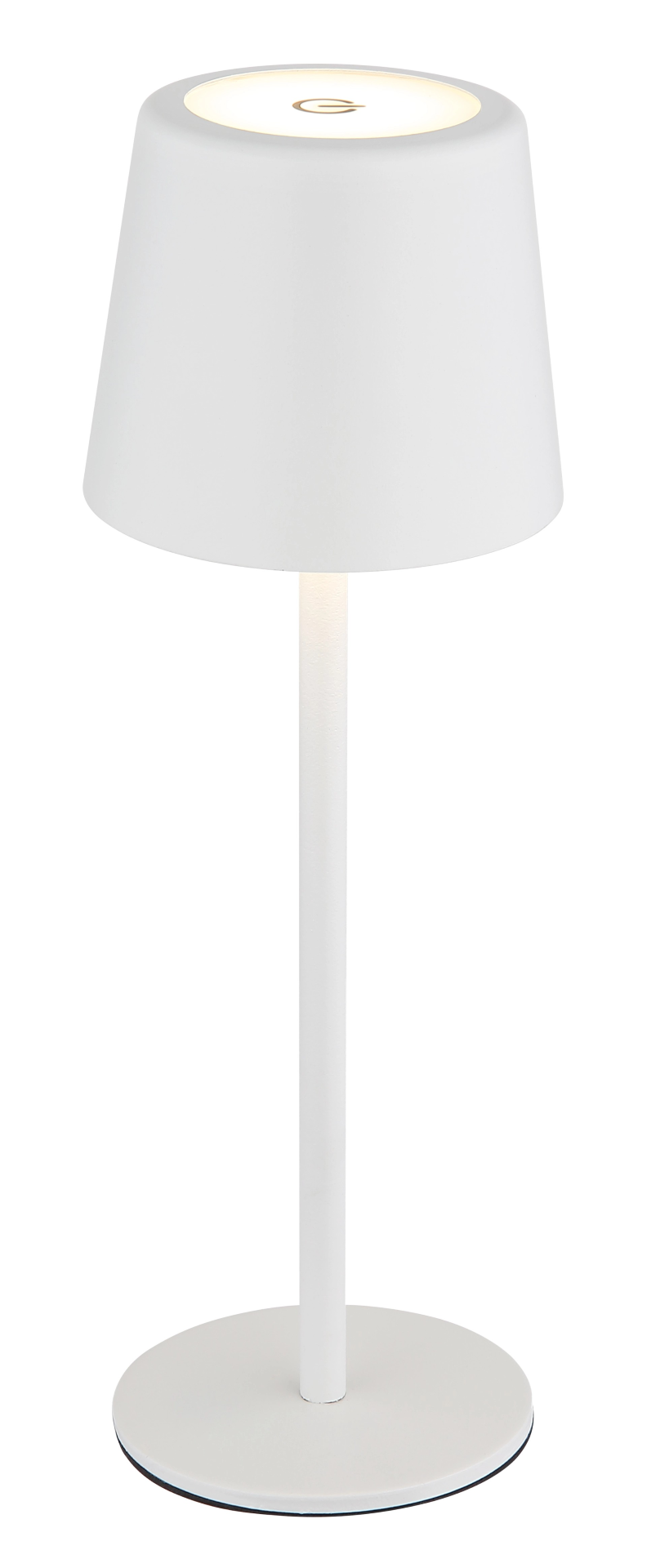 Lampada da tavolo Vancouver in metallo bianco e plastica