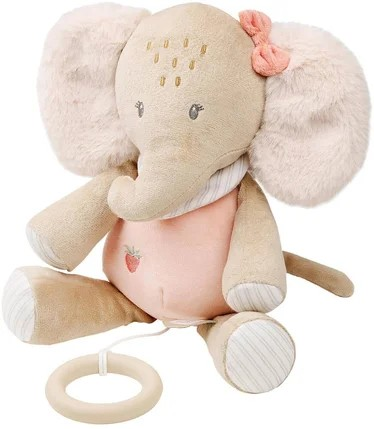 Spieluhr Flo Ernest&Oli beige rosa Polyester