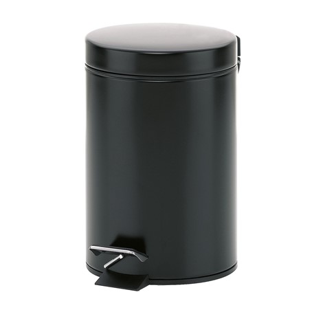 Kosmetikeimer Monaco schwarz Metall