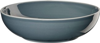 Piatto di pasta seppia SEMANA gres blu lucido