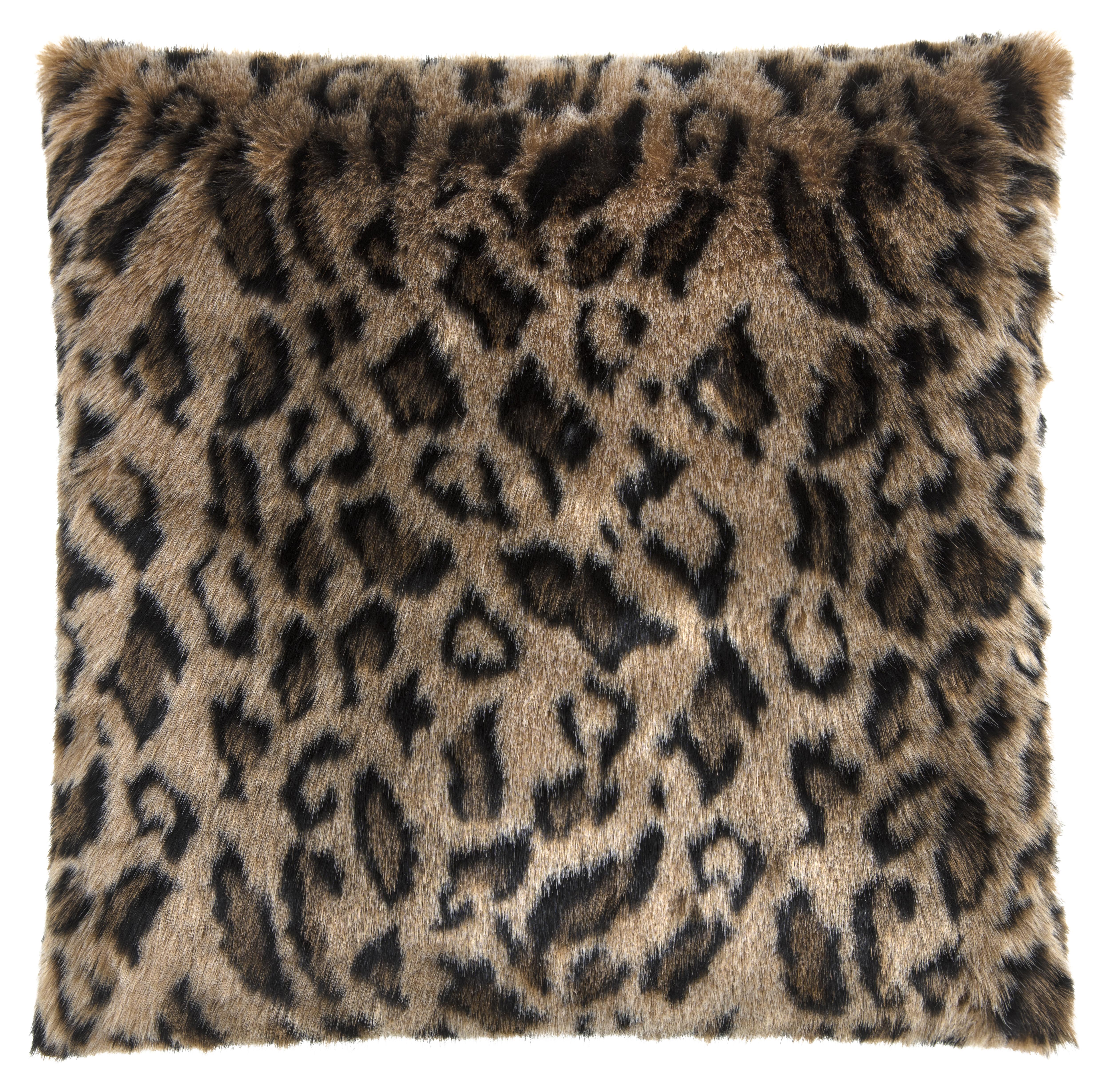 Cuscino in pelliccia intrecciata Leo Skins