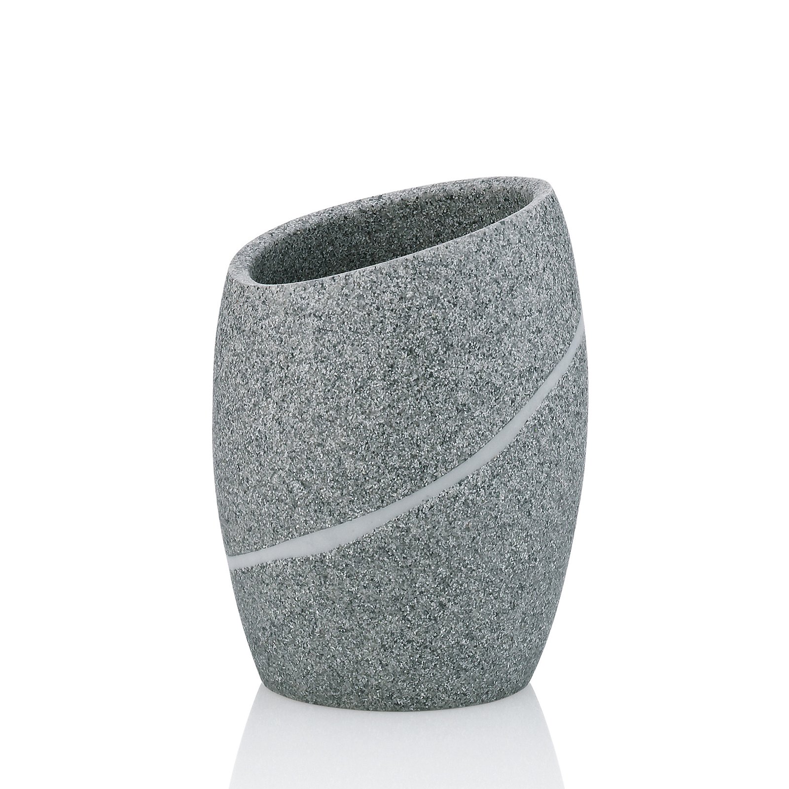 Becher Talus grau Polyresin