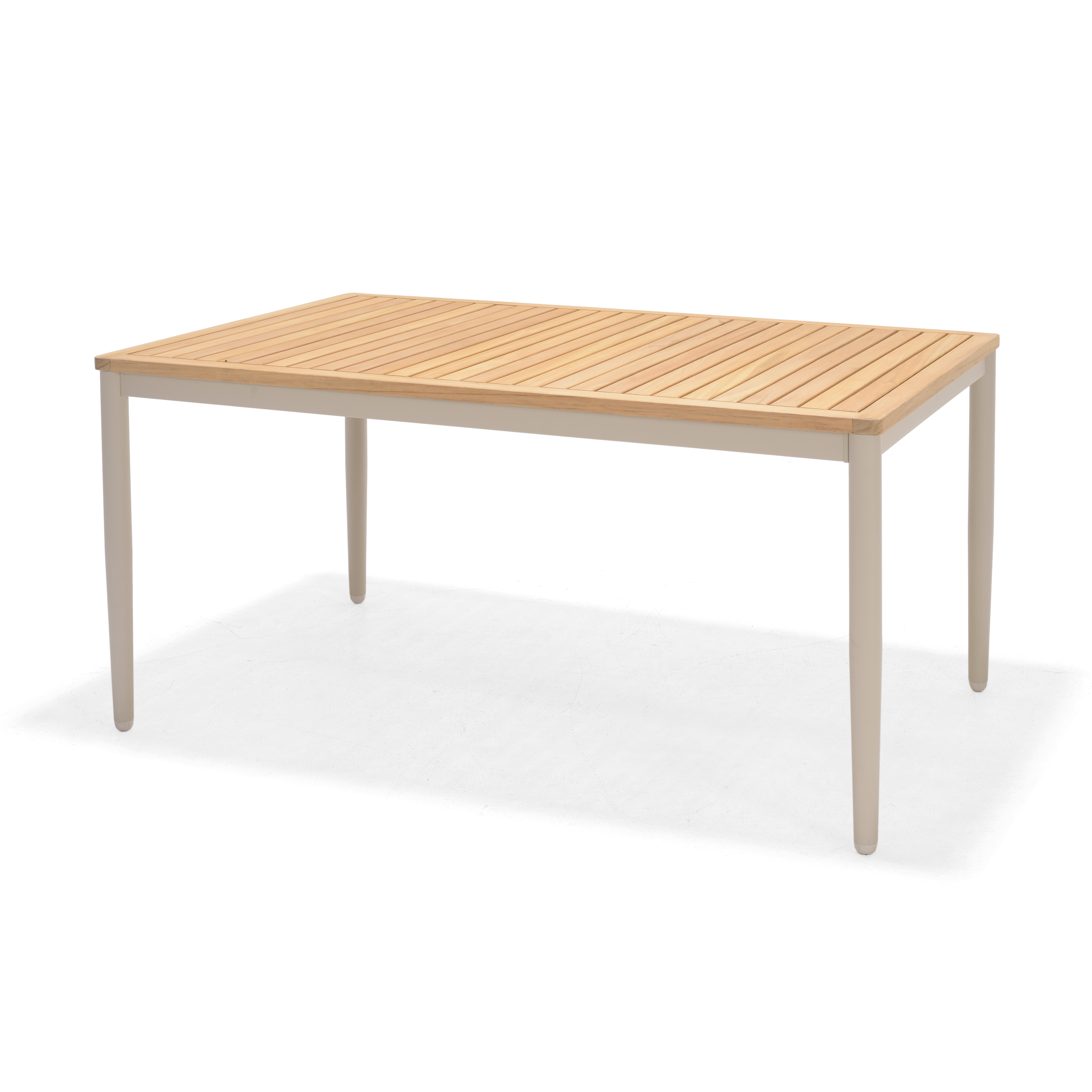 Outdoor Tavolo Topaz legno marrone alluminio