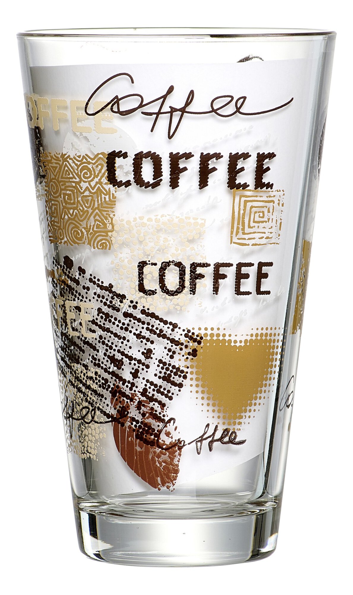 Bicchiere da latte macchiato CREMA Clear|Beige|Brown