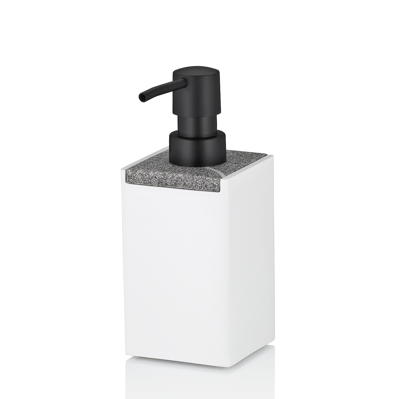Seifenspender Cube weiß Polyresin