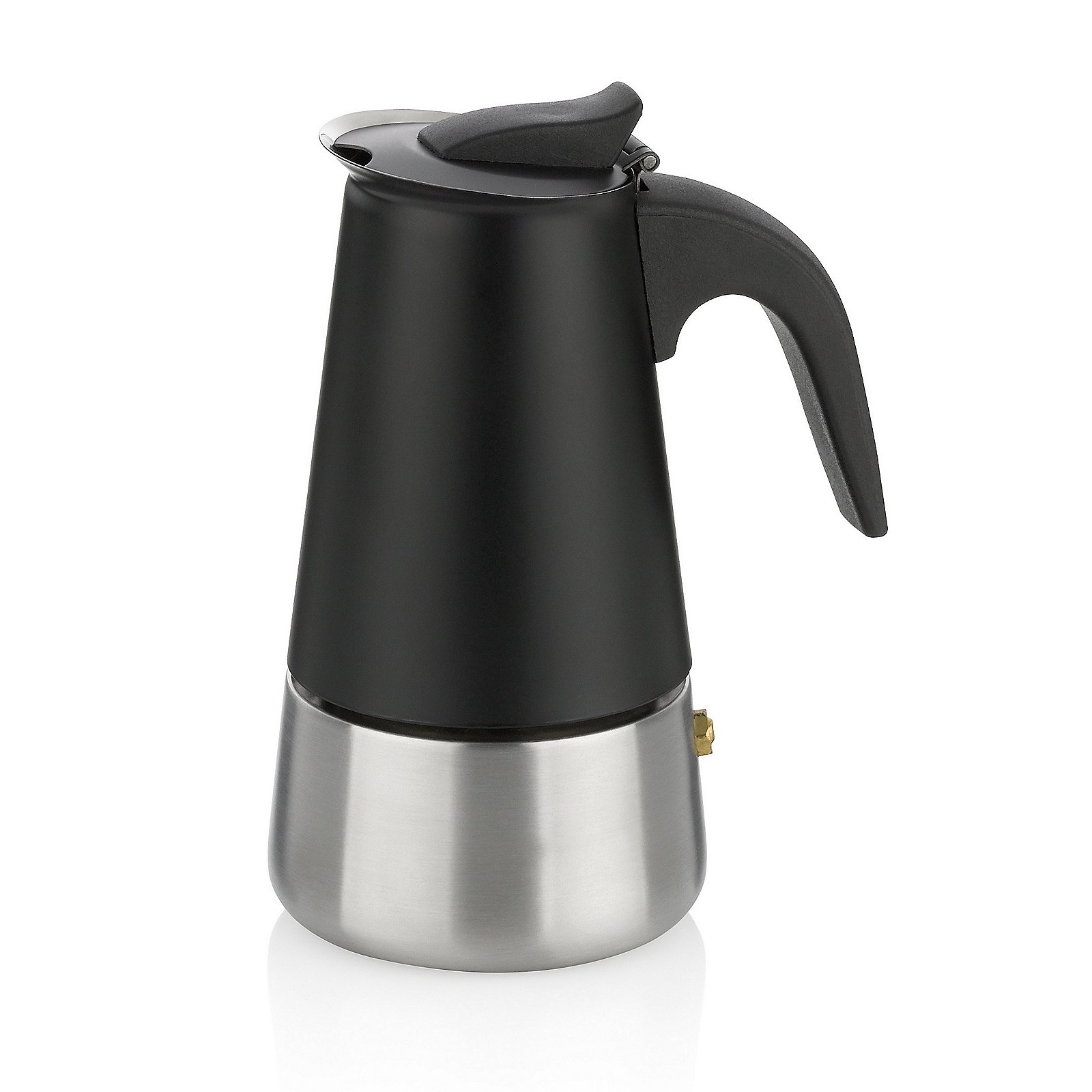 Espressobereiter Ferrara schwarz Edelstahl
