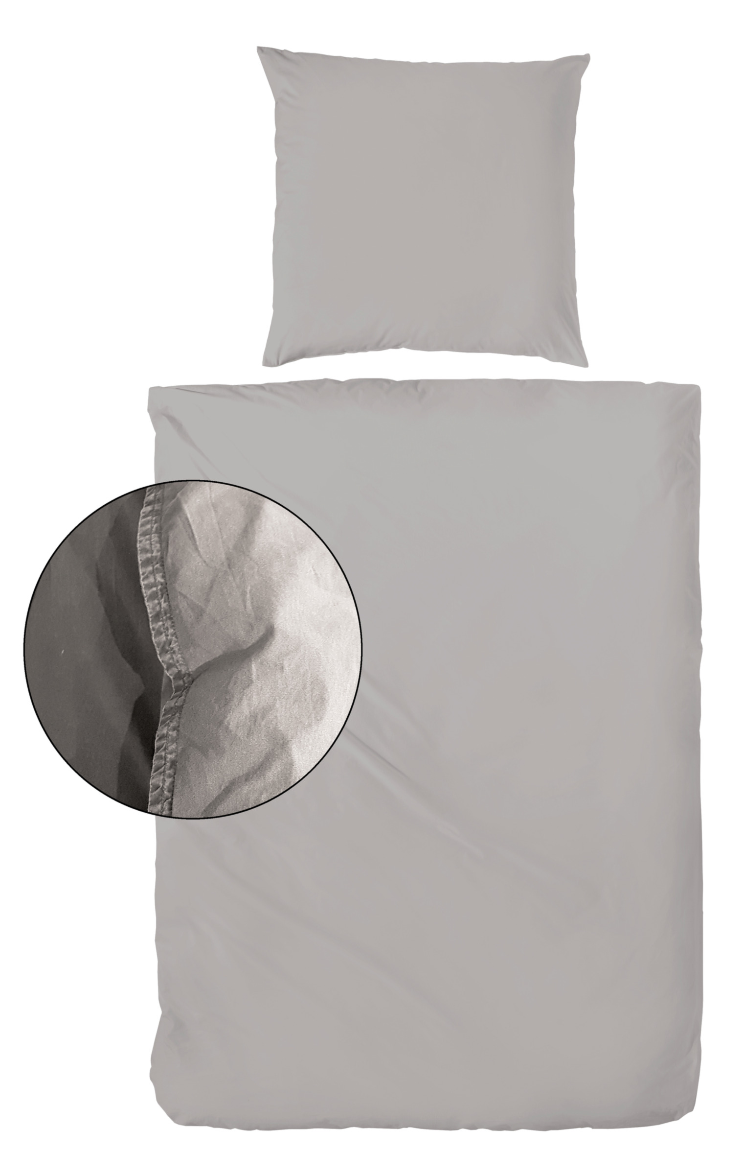 Bettwäsche Stone Washed kitt Stoff