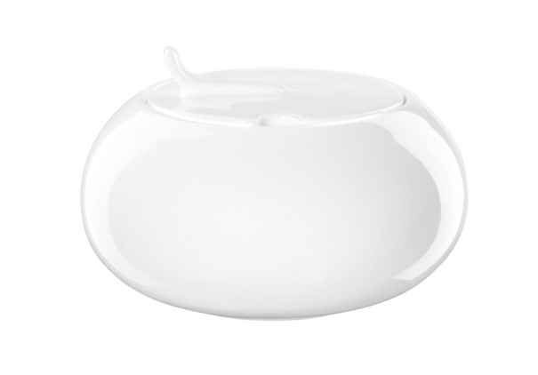 Zuckerdose Atable weiß glänzend Fine Bone China
