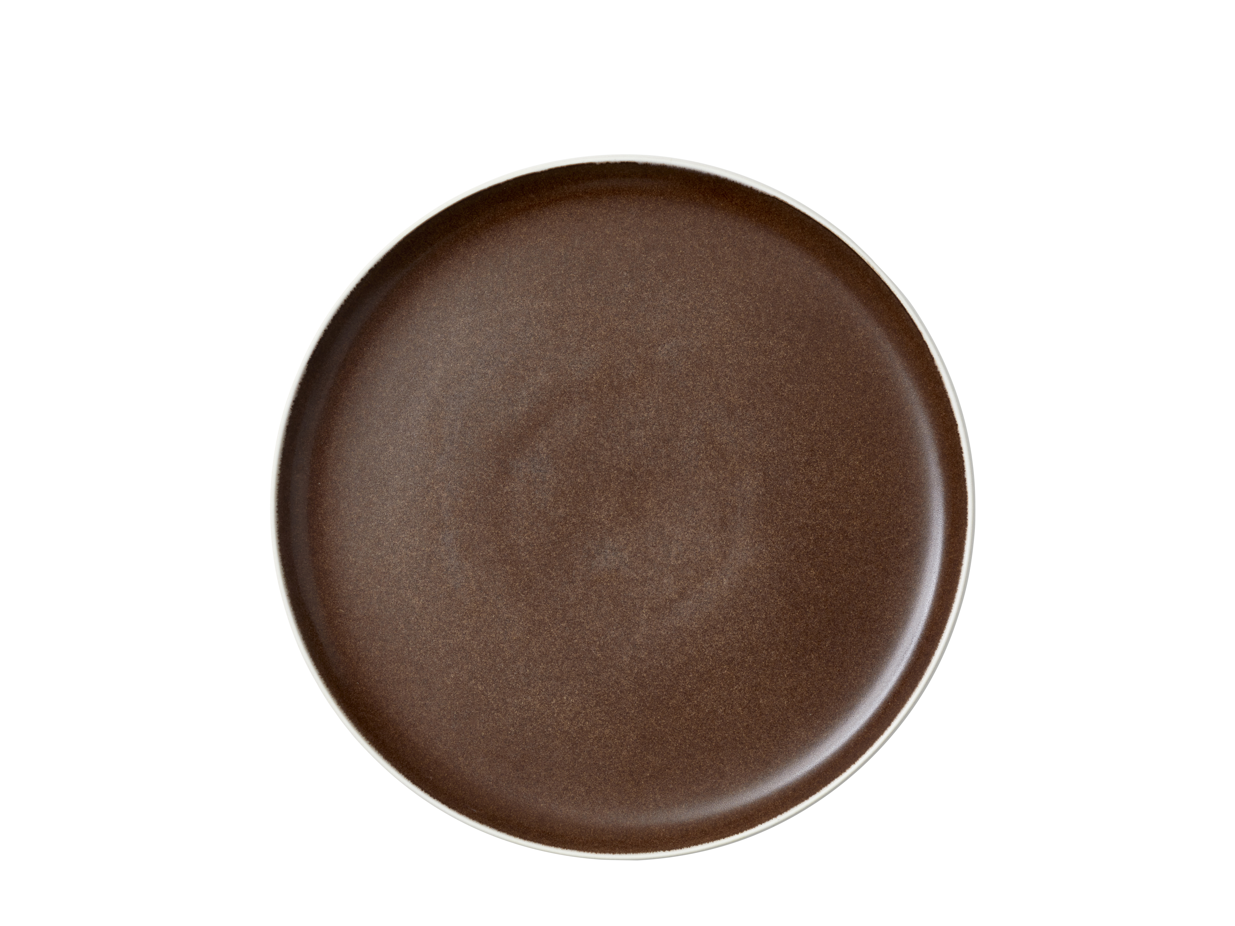 Speiseteller North 27cm Matte white/Matte bark Steinzeug