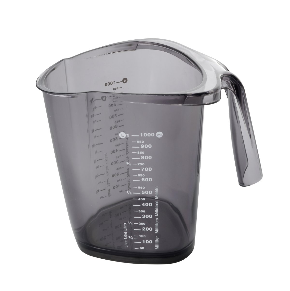 Messbecher  grau SAN