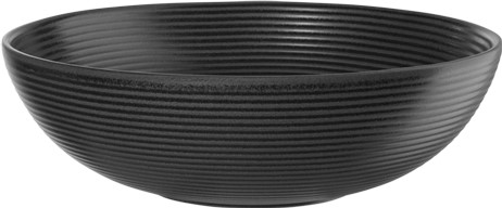 Schale kitchen'art Steingut schwarz matt