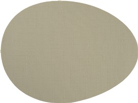 Tischset oatmeal arrondi placemats PVC taupe matt