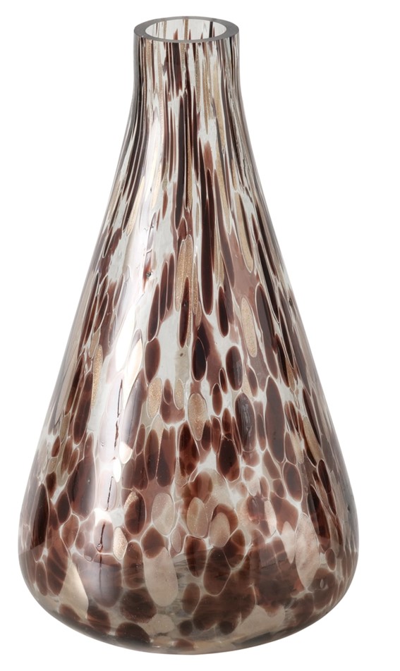 Vaso in vetro Pimenta laccato marrone