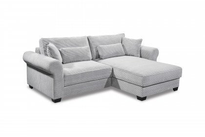 Couchgarnitur Angelina Stoff grau