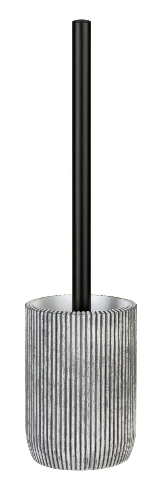 WC-Garnitur Antella schwarz grau Kunststoff Polyresin